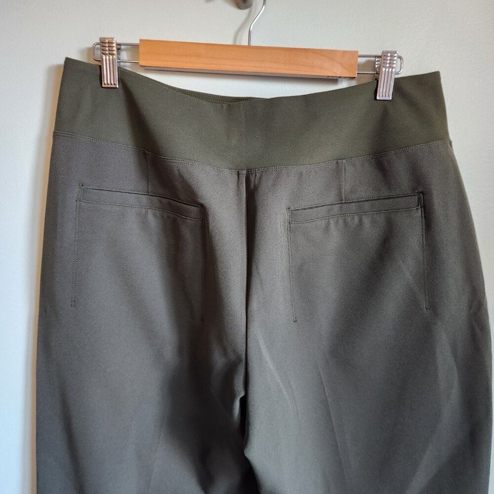 Athleta Pants Green 14 Women's Endless High Rise Pant Crop Commute Pockets - Picture 8 of 11